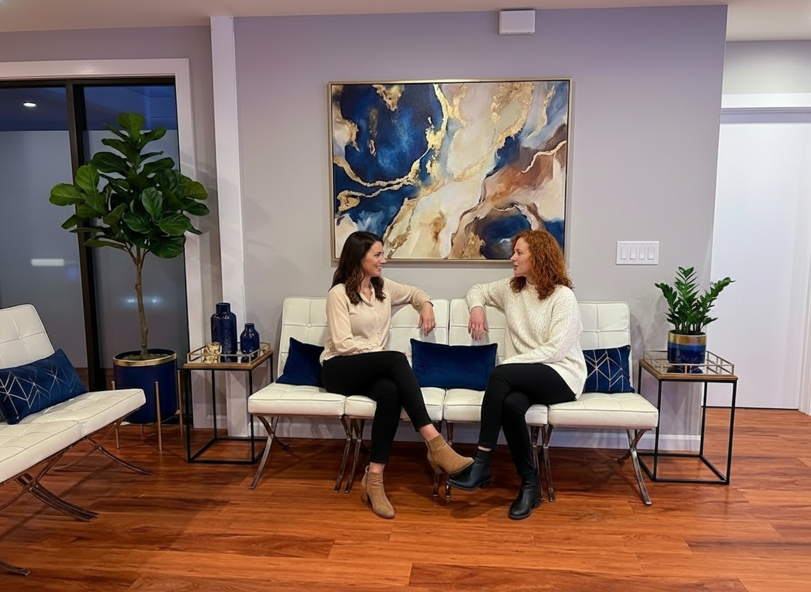 Waiting room at Ascend Wellness Collective in Biddeford Maine